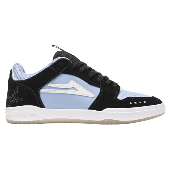 Lakai X Fourstar Telford Low Skate Shoes Light Blue/Black Suede