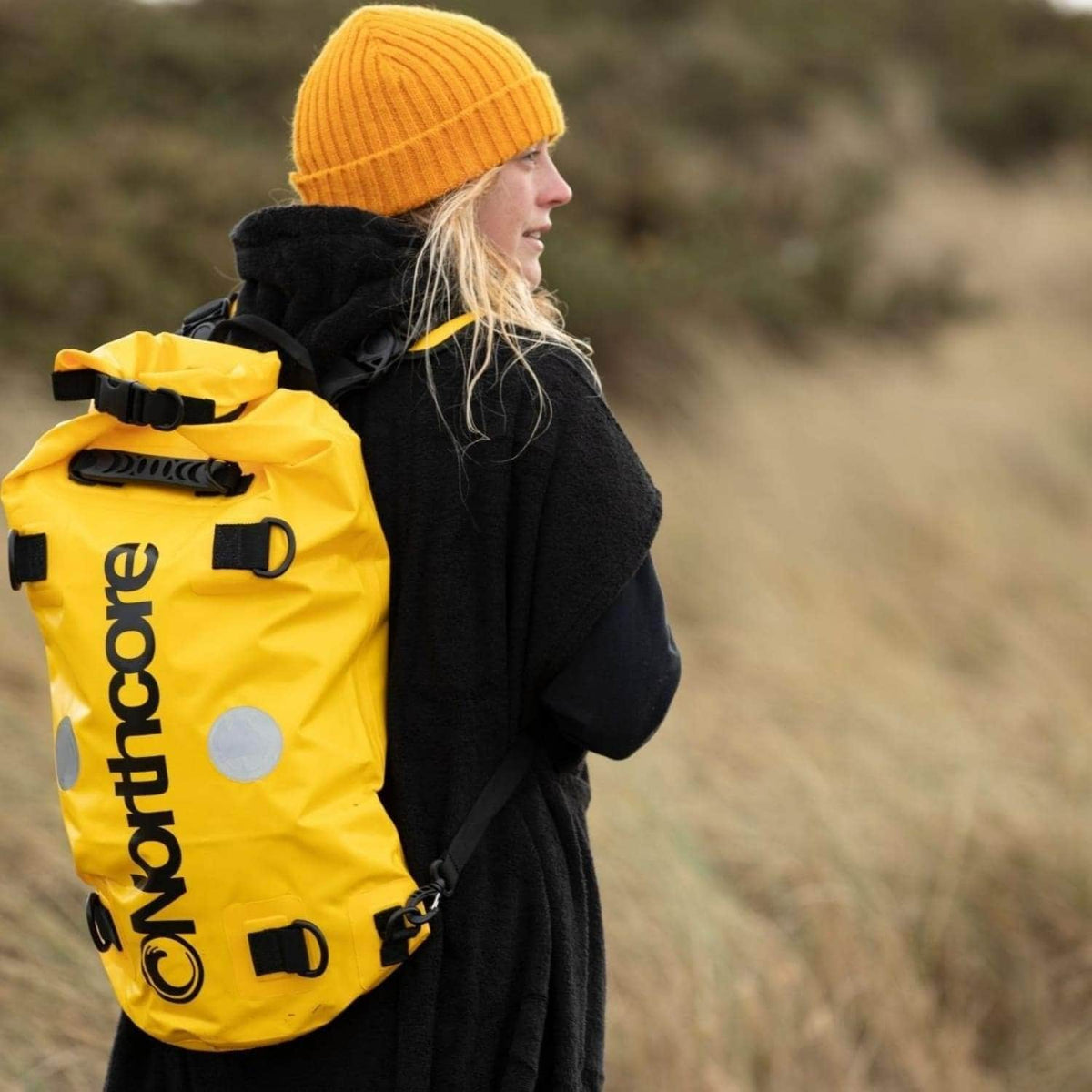 Northcore 40L Dry Bag Backpack - Yellow