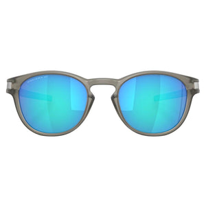Oakley Latch Polarised Sunglasses - Matte Grey Ink/Prizm Sapphire Iridium Polar - Round Sunglasses by Oakley
