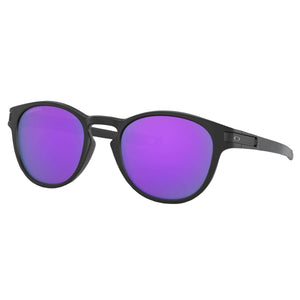 Oakley Latch Sunglasses - Matte Black/Prizm Violet