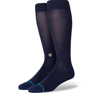 Stance Draper Over Calf Dress Socks - Navy - Unisex Over the Calf Dress Socks by Stance L (UK8-12.5)