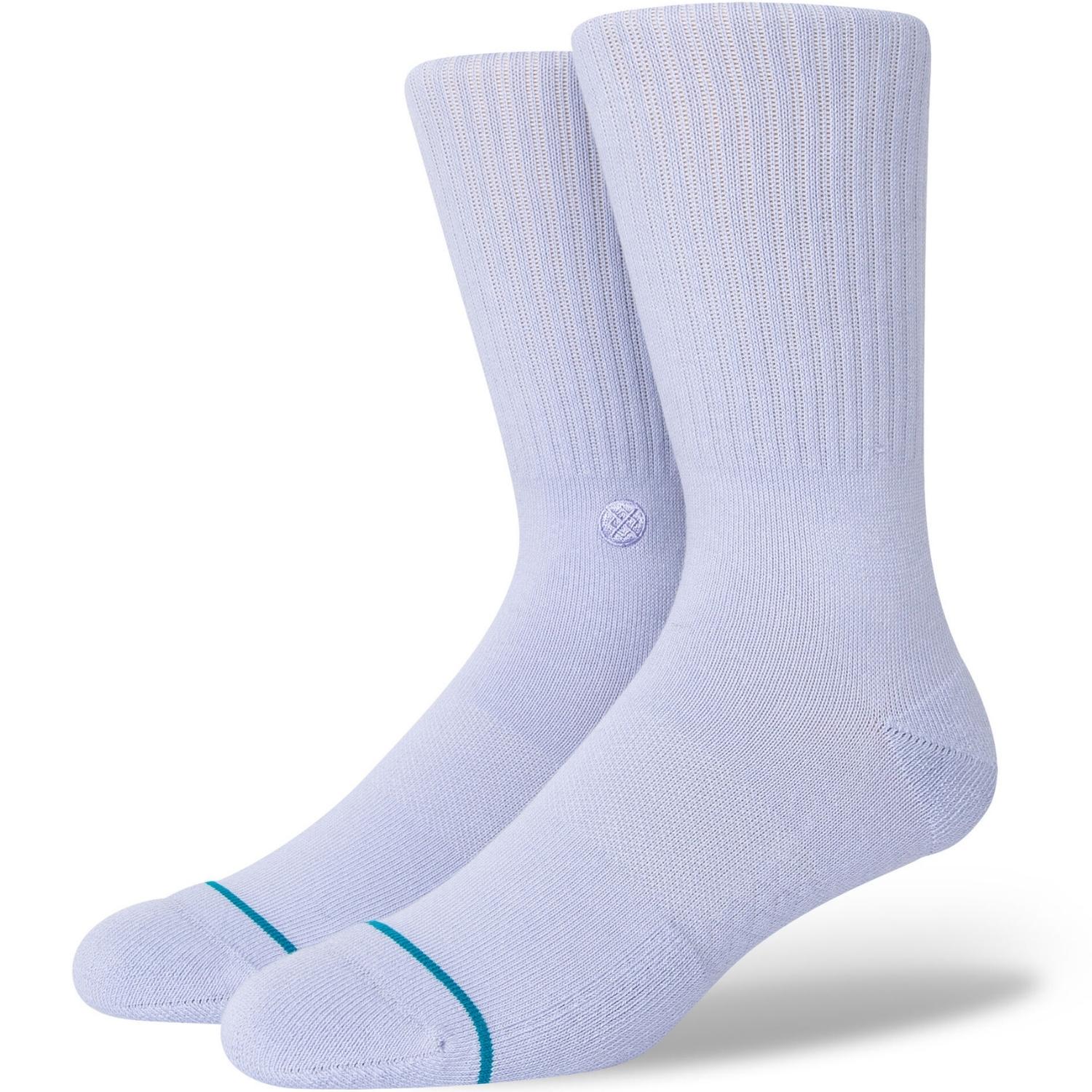 Stance Icon Crew Socks - Lilac Ice - Unisex Crew Length Socks by Stance L (UK8-12.5)