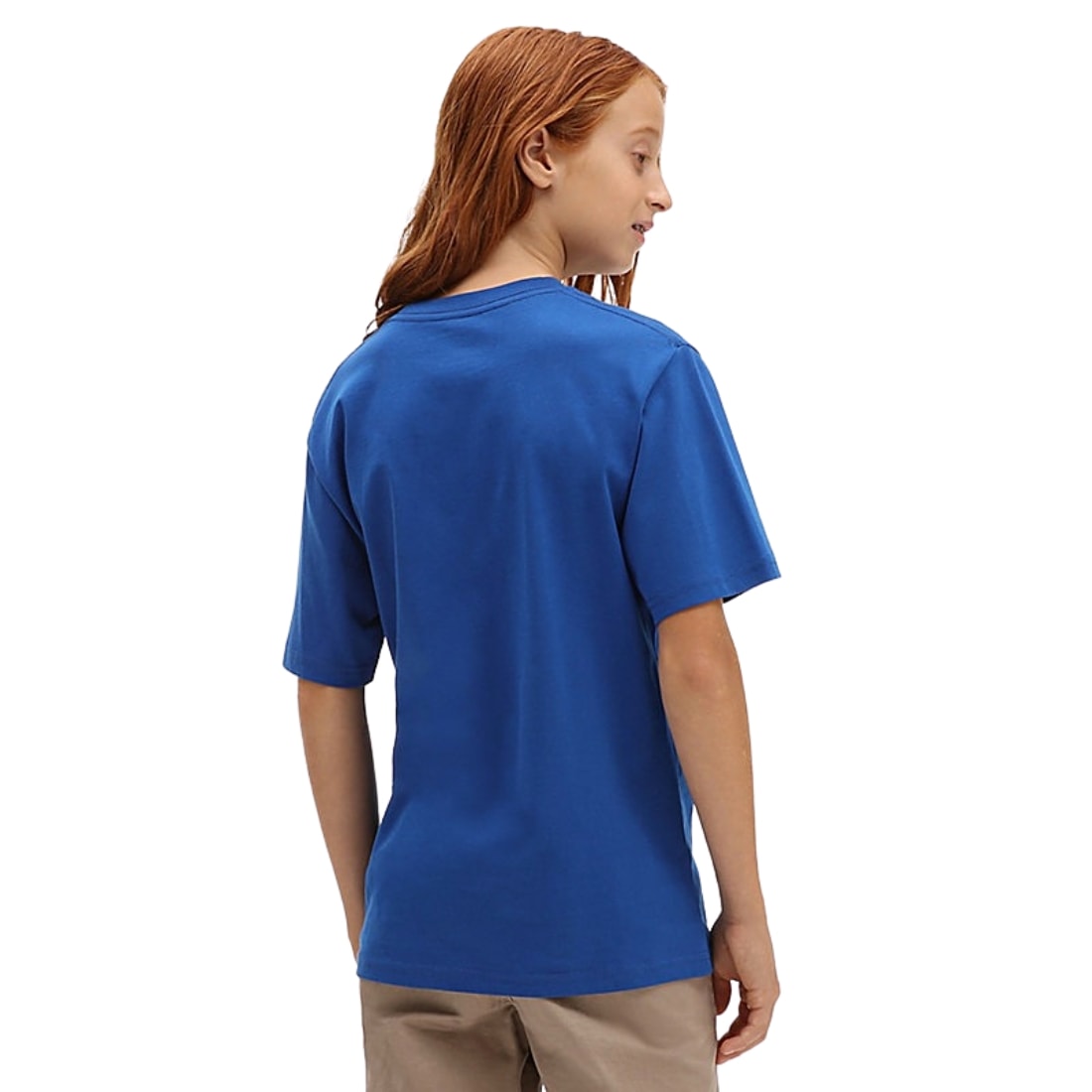 Vans Kids Reflective Checkerboard Flame Boys T-Shirt - Blue - Boys Surf Brand T-Shirt by Vans