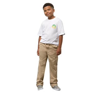 Vans Boys Range Elastic Waistband Jogger Trousers - Beige Khaki - Boys Joggers by Vans
