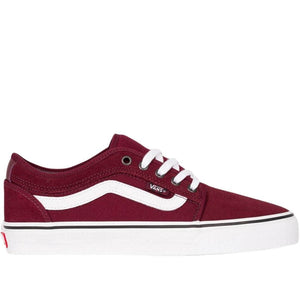Vans Chukka Low Sidestripe Skate Shoes - Port/White - Mens Skate Shoes by Vans