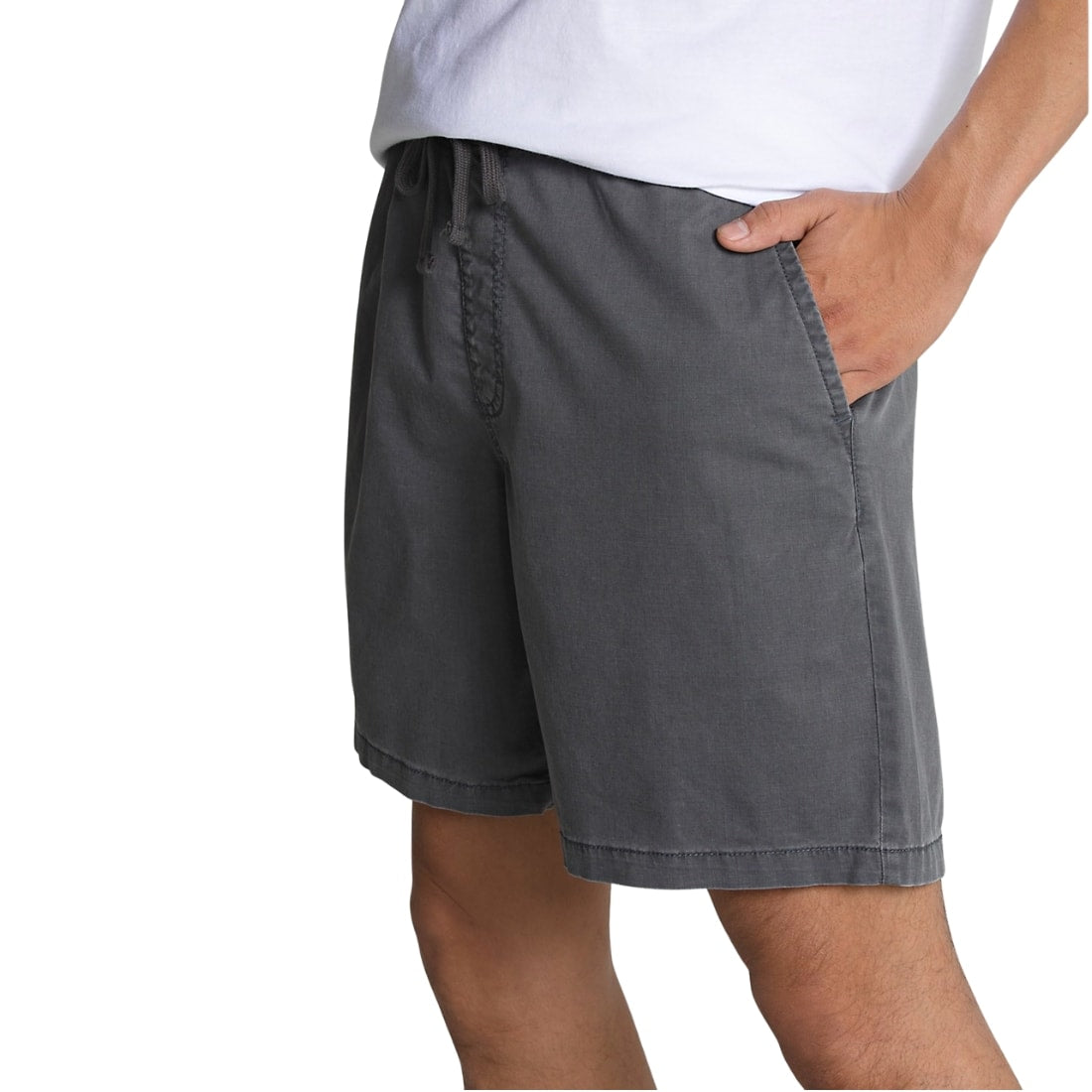 Vans Range Salt Wash Relaxed Elastic Waistband Shorts - Asphalt - Mens Walk Shorts by Vans