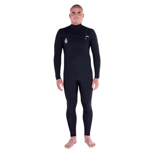Volcom 4/3mm Modulator Chest Zip Wetsuit - Black - Mens Full Length Wetsuit by Volcom