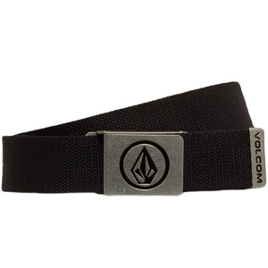 Volcom Circle Web Belt - Black - Mens Web Belt by Volcom One Size