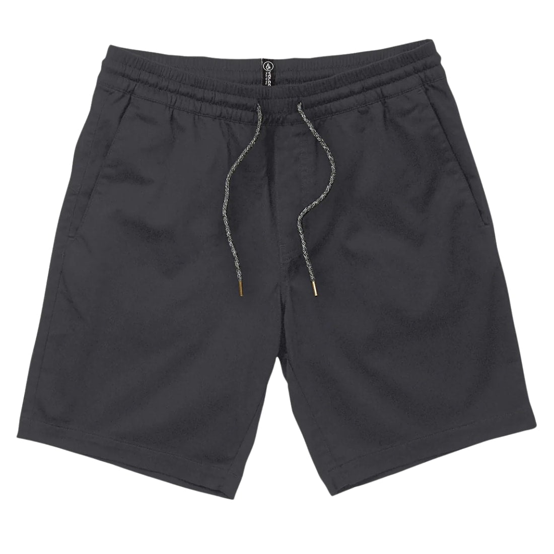 Volcom Frickin Elastic Waist 19&quot; Shorts - Charcoal - Mens Walk Shorts by Volcom