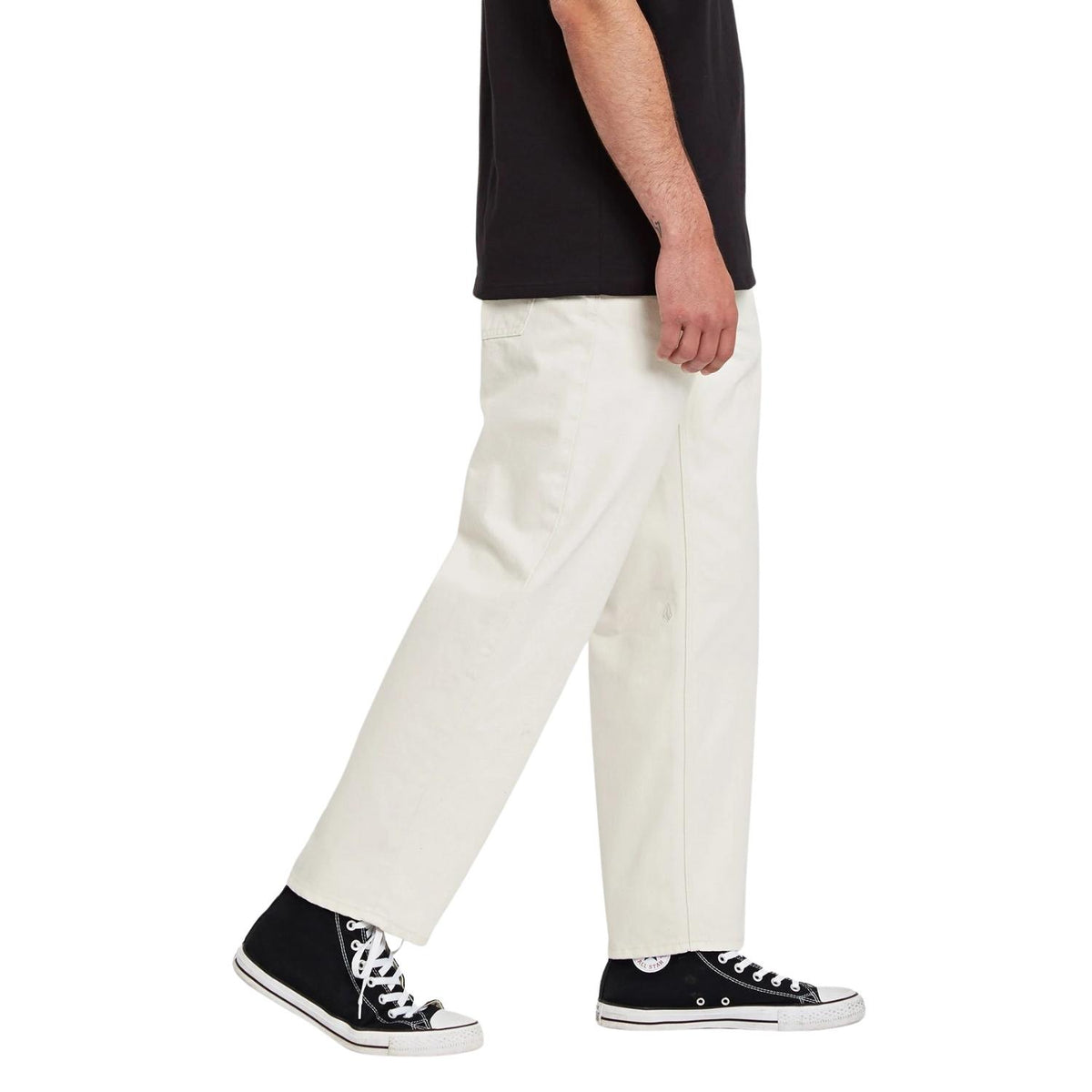 Volcom Modown Tapered Denim Jeans - White Cap Grey