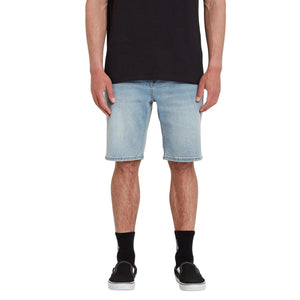 Volcom Solver Denim Shorts - Worker Indigo Vintage