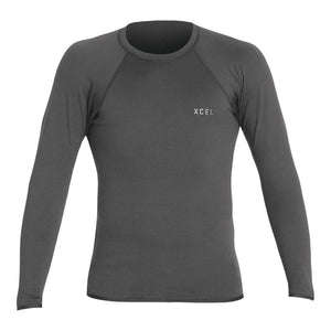 Xcel Insulate-X Longsleeve Thermal Rashvest - Graphite - Mens Thermal Rash Vest by Xcel