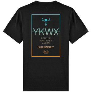 Yakwax Line Up T-Shirt - Black/Last Light - Mens Graphic T-Shirt by Yakwax