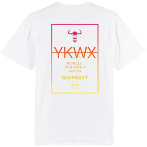 Yakwax Line Up T-Shirt White Fire - Mens Graphic T-Shirt by Yakwax