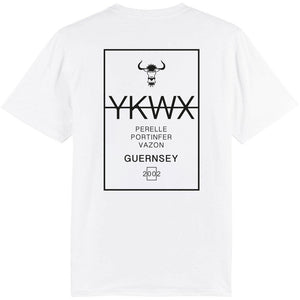 Yakwax Line Up T-Shirt - White/Black - Mens Graphic T-Shirt by Yakwax