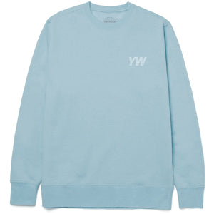 Yakwax Fundamentals Crewneck - Baby Blue - Mens Crew Neck Sweatshirt by Yakwax