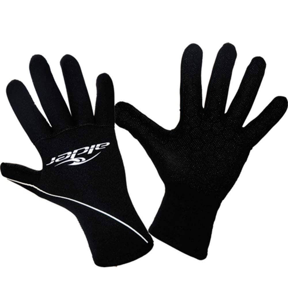 Alder Junior Edge Wetsuit Gloves in Black 5 Finger Wetsuit Gloves by Alder