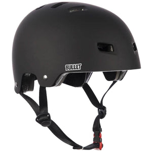 Bullet Grom Kids Deluxe Skateboard Helmet - Matt Black Skateboard Helmet by Bullet