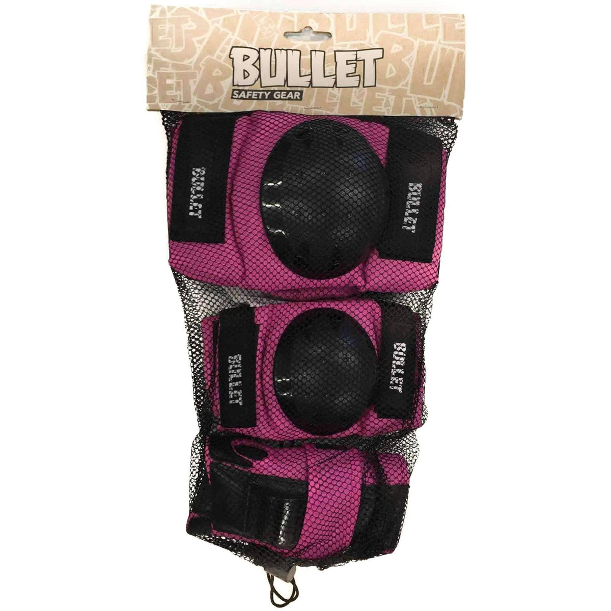 Bullet Junior Skateboard Pad Set Skateboard Pad Sets by Bullet Pink / L (large)