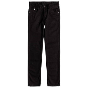 DC Boys Worker Slim Stretch Denim - Black Rinse Boys Skinny Denim Jeans by DC