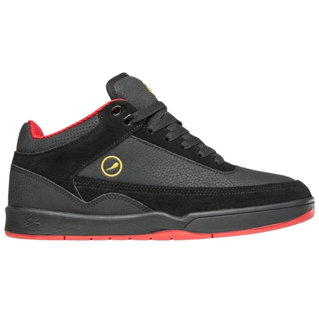 Es Stylus Mid X Wade Desarmo Skate Shoes - Black/Red - Mens Skate Shoes by eS