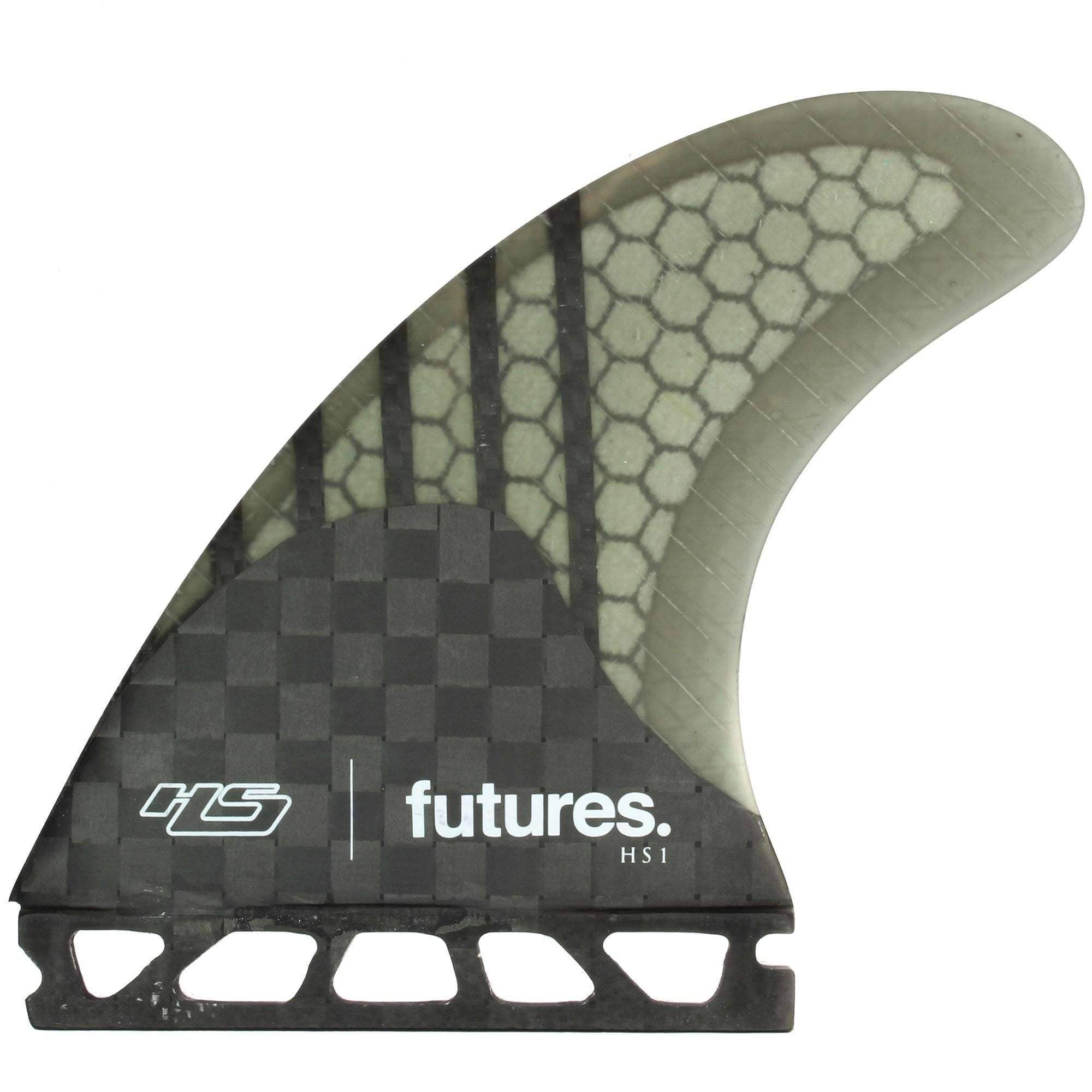 Futures HS1 Generation Series Large Surfboard Fins Thruster Set Futures Single Tab Fins by Futures Large Fins