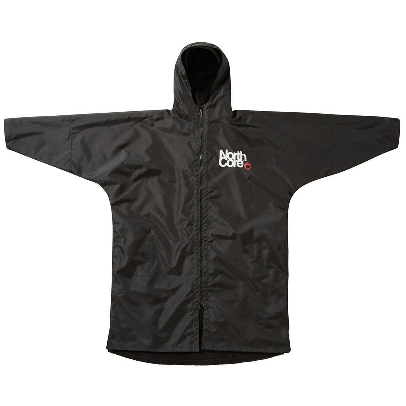 Northcore Beach Basha Pro - 4 Season Drying & Changing Robe - Black Changing Robe Poncho Towel by Northcore