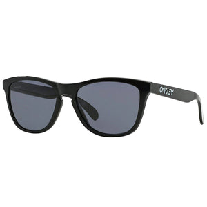 Oakley Frogskins Sunglasses - Polished Black - Grey Round Sunglasses by Oakley O/S (one size)