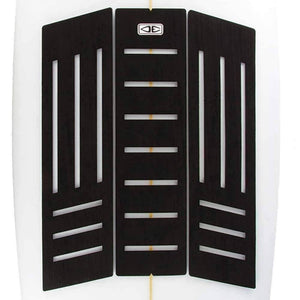 Ocean & Earth Down The Line Centre Front Foot Surfboard Deck Grip in Black 3 Piece Tail Pad by Ocean and Earth