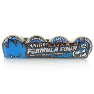 Spitfire Formula Four Conical Full 99 Duro Wheels 52mm Skateboard Wheels by Spitfire 52mm