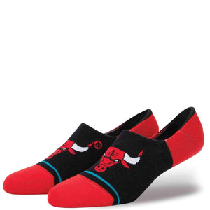 Stance NBA Arena Bulls Invisible Low Socks in Red Mens Low/Ankle Socks by Stance