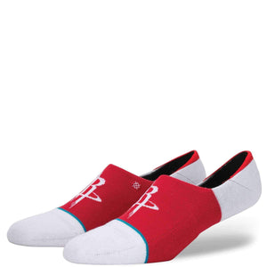 Stance NBA Arena Rockets Invisible Low Socks in Red Mens Low/Ankle Socks by Stance