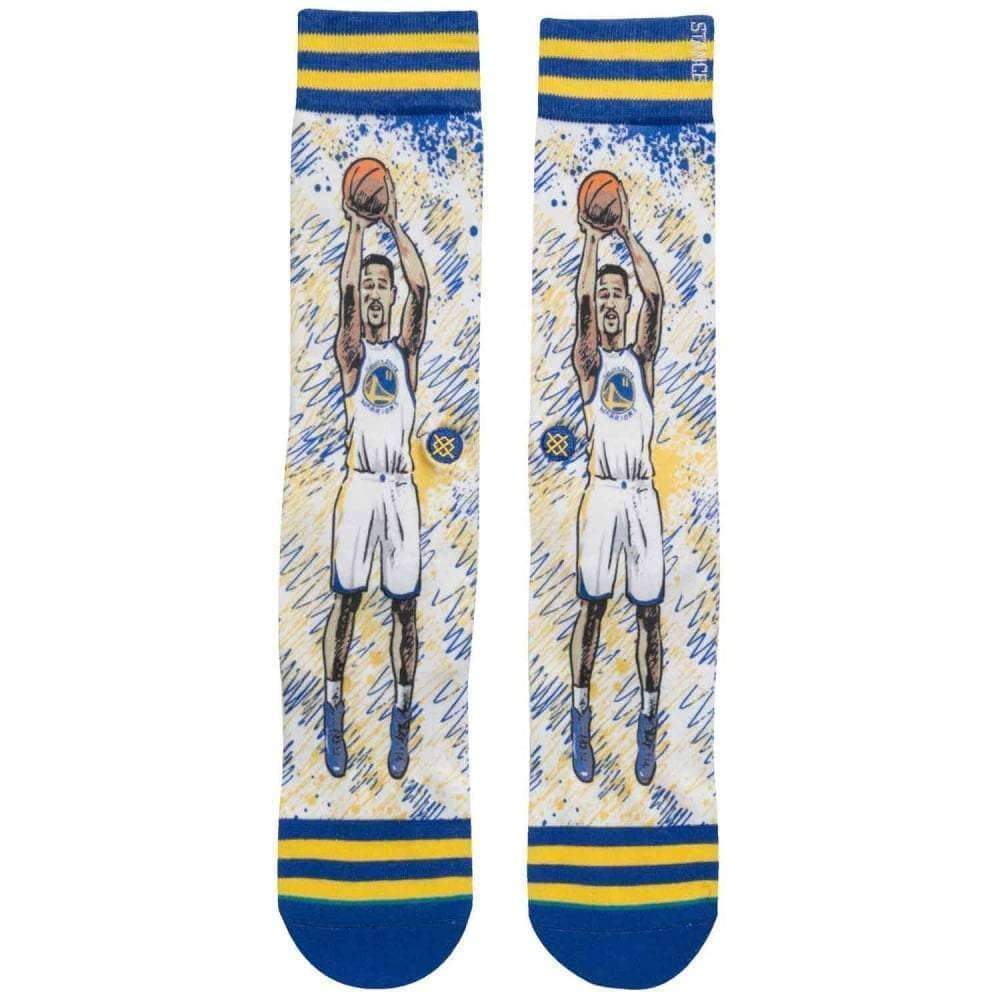 Stance NBA Legends TF Klay Basketball Socks in Blue Mens Crew Length Socks by Stance