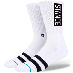 Stance OG Socks in White Mens Crew Length Socks by Stance