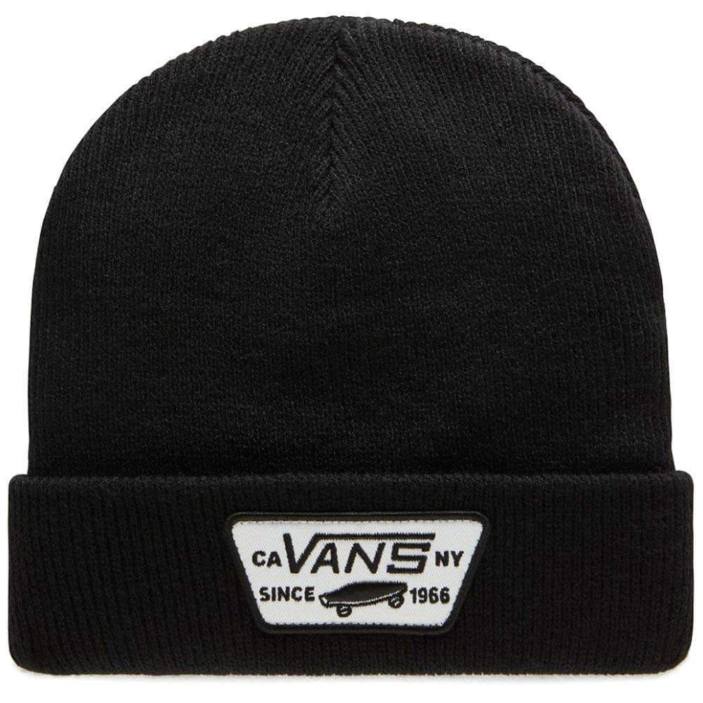 Vans Boys Milford Kids Beanie Black O/S (one size) Kids Beanie Hat by Vans