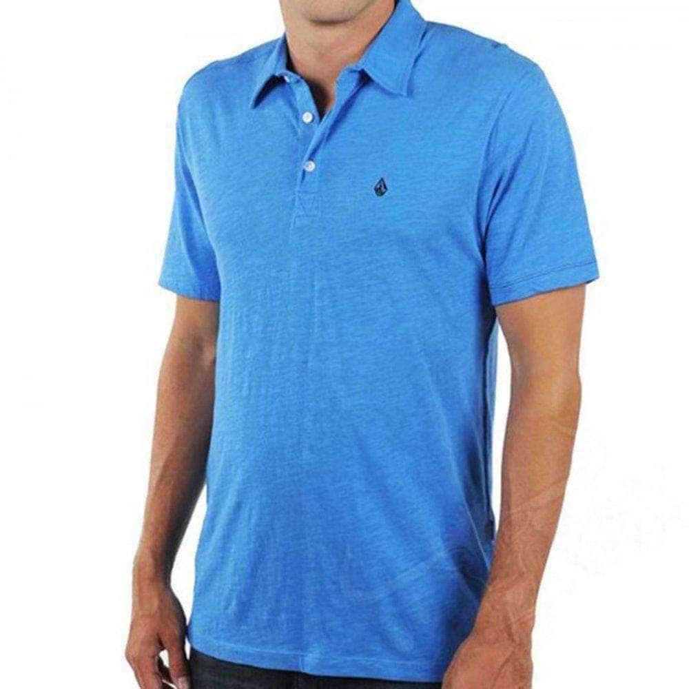 Volcom Boys Bang Out Slub Kids Polo Shirt - Regatta Blue - Boys Polo Shirt by Volcom