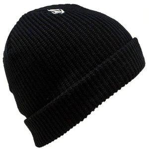 Volcom Full Stone Beanie Black N/A Fold Beanie Hat by Volcom