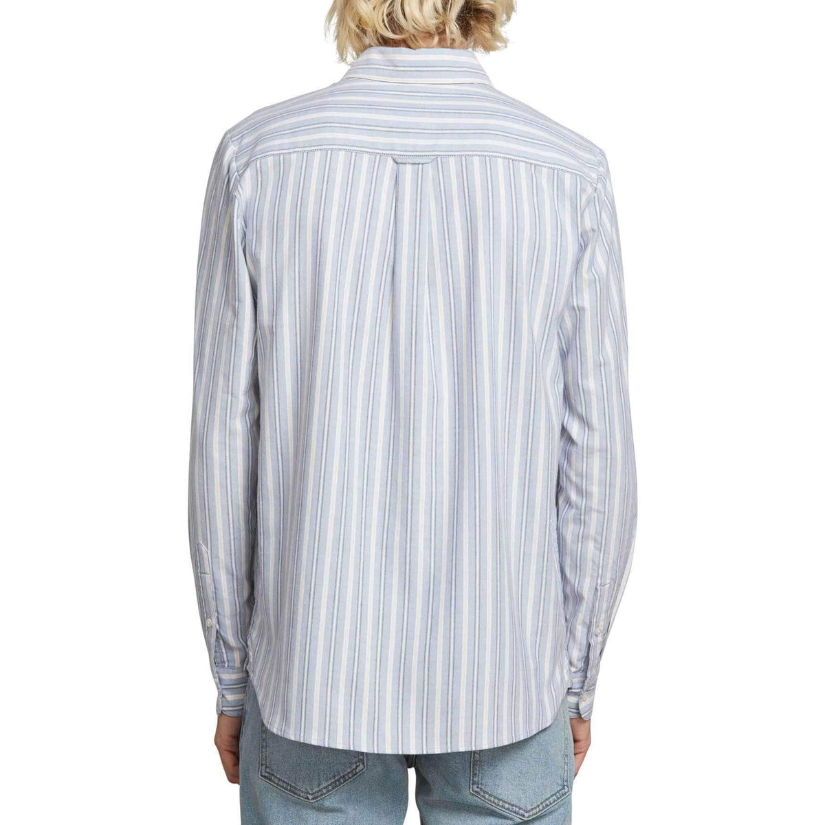 Volcom Vert Toner Long Sleeve Shirt - Wrecked Indigo - Mens Casual Shirt by Volcom