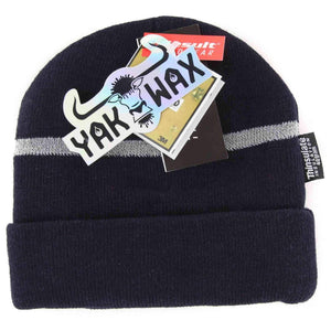 Yakwax Reflecto Thinsulate Junior Beanie in Navy Kids Beanie Hat by Yakwax