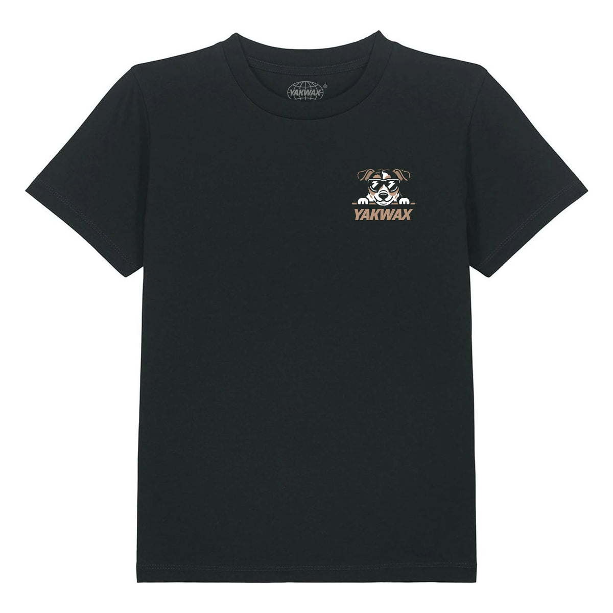 Yakwax Jack Russell Kids T-Shirt - Black - Boys Surf Brand T-Shirt by Yakwax