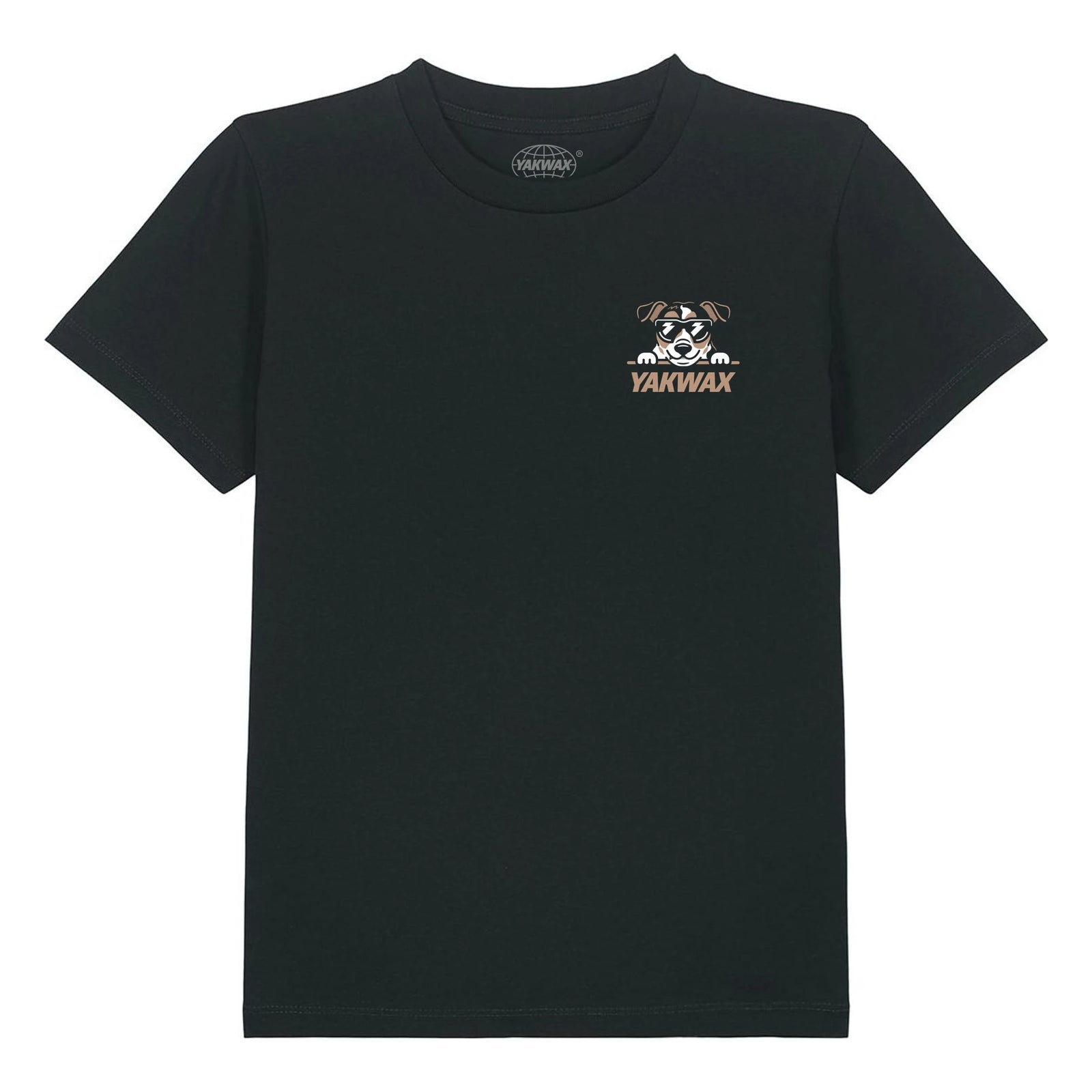 Yakwax Jack Russell Kids T-Shirt - Black - Boys Surf Brand T-Shirt by Yakwax