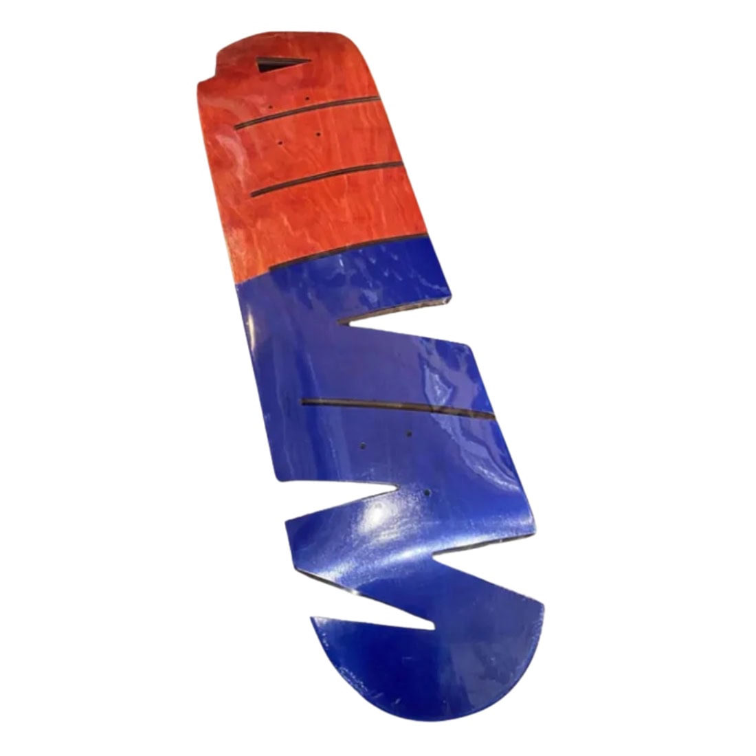 411 8" Cut Out EX7 Deck - Red/Blue - Skateboard Deck by 411 8.0 inch