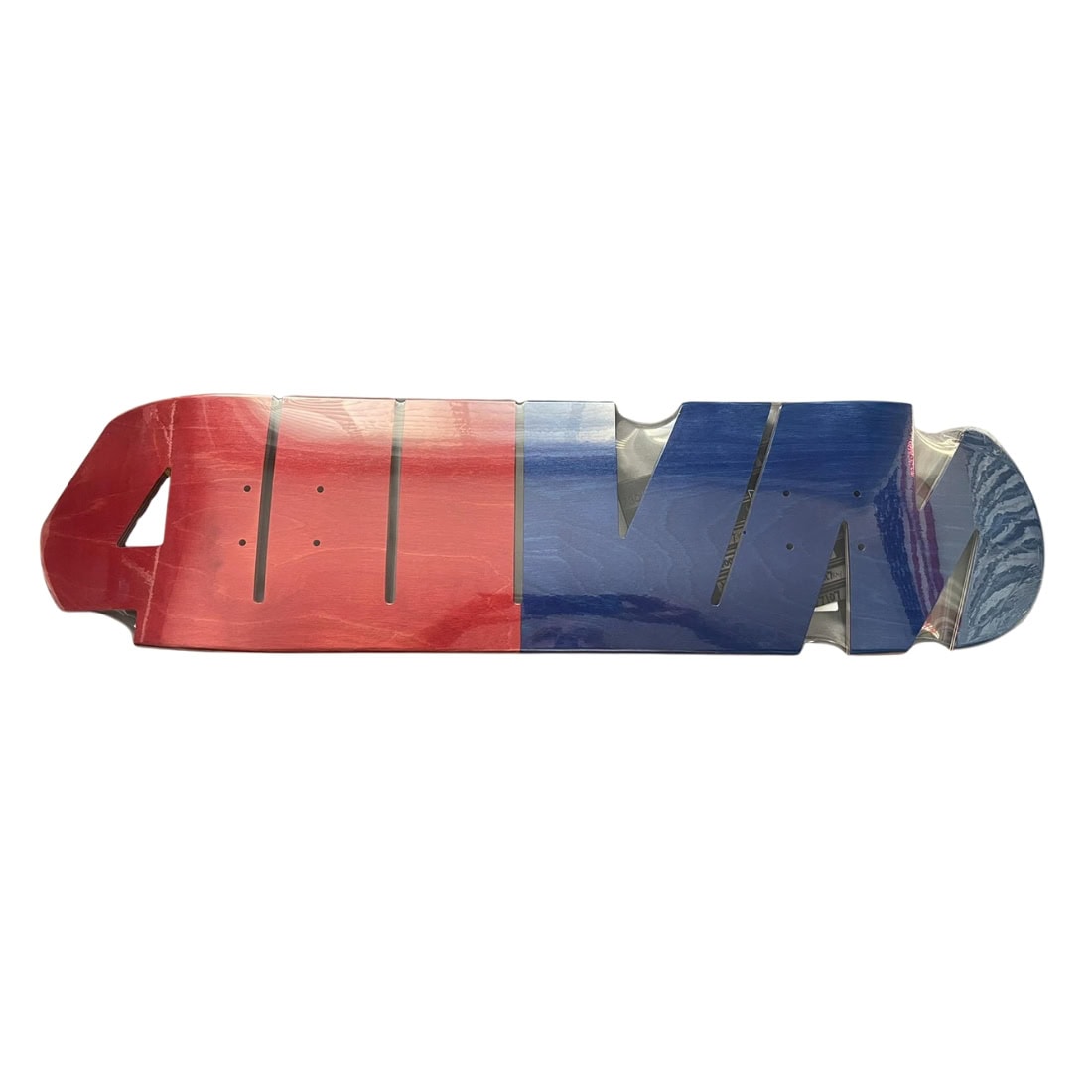 411 8&quot; Cut Out EX7 Deck - Red/Blue - Skateboard Deck by 411 8.0 inch