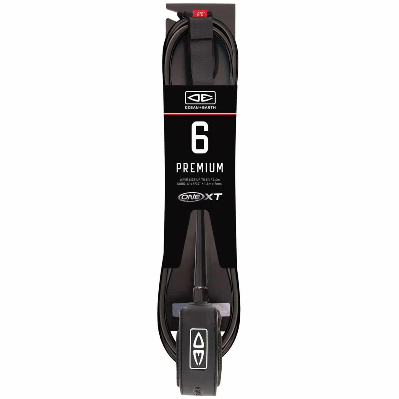 Ocean and Earth 6ft Premium XT Leash - 6ft Surfboard Leash by Ocean and Earth 6ft / White