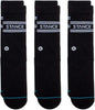 Stance Basic 3 Pack Crew Socks - Black - Unisex Crew Length Socks by Stance