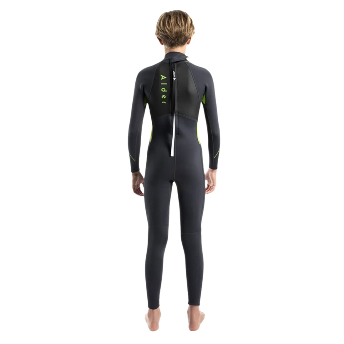 Alder 3/2mm Junior Impact Kids Full Wetsuit - Green - Kids Full Length Wetsuit by Alder