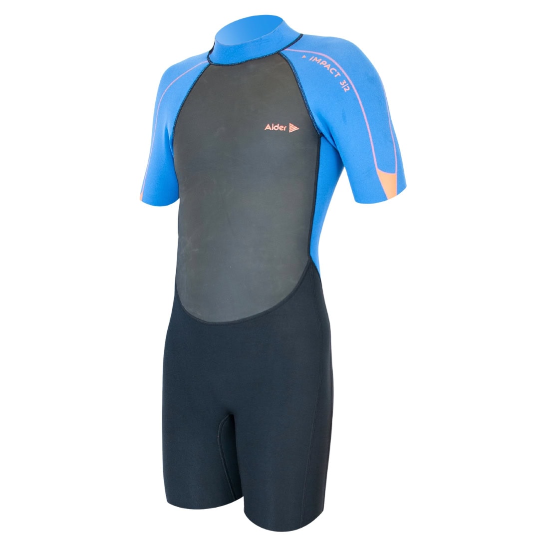 Alder 3/2mm Kids Impact Junior Shorti Wetsuit - Pacific - Kids Shorty/Spring Wetsuit by Alder