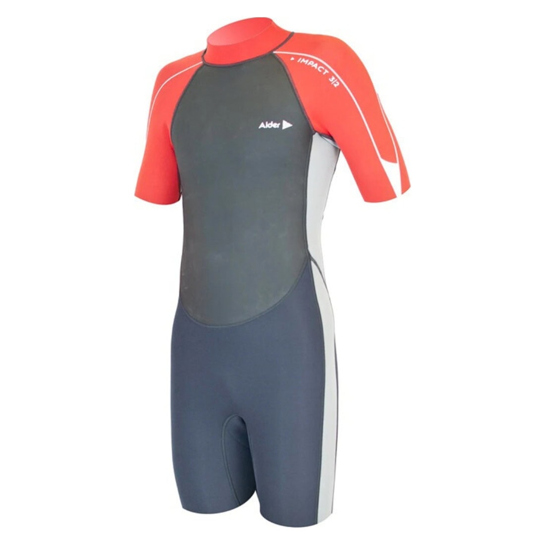 Alder 3/2mm Kids Impact Shorti Wetsuit - Red - Kids Shorty/Spring Wetsuit by Alder