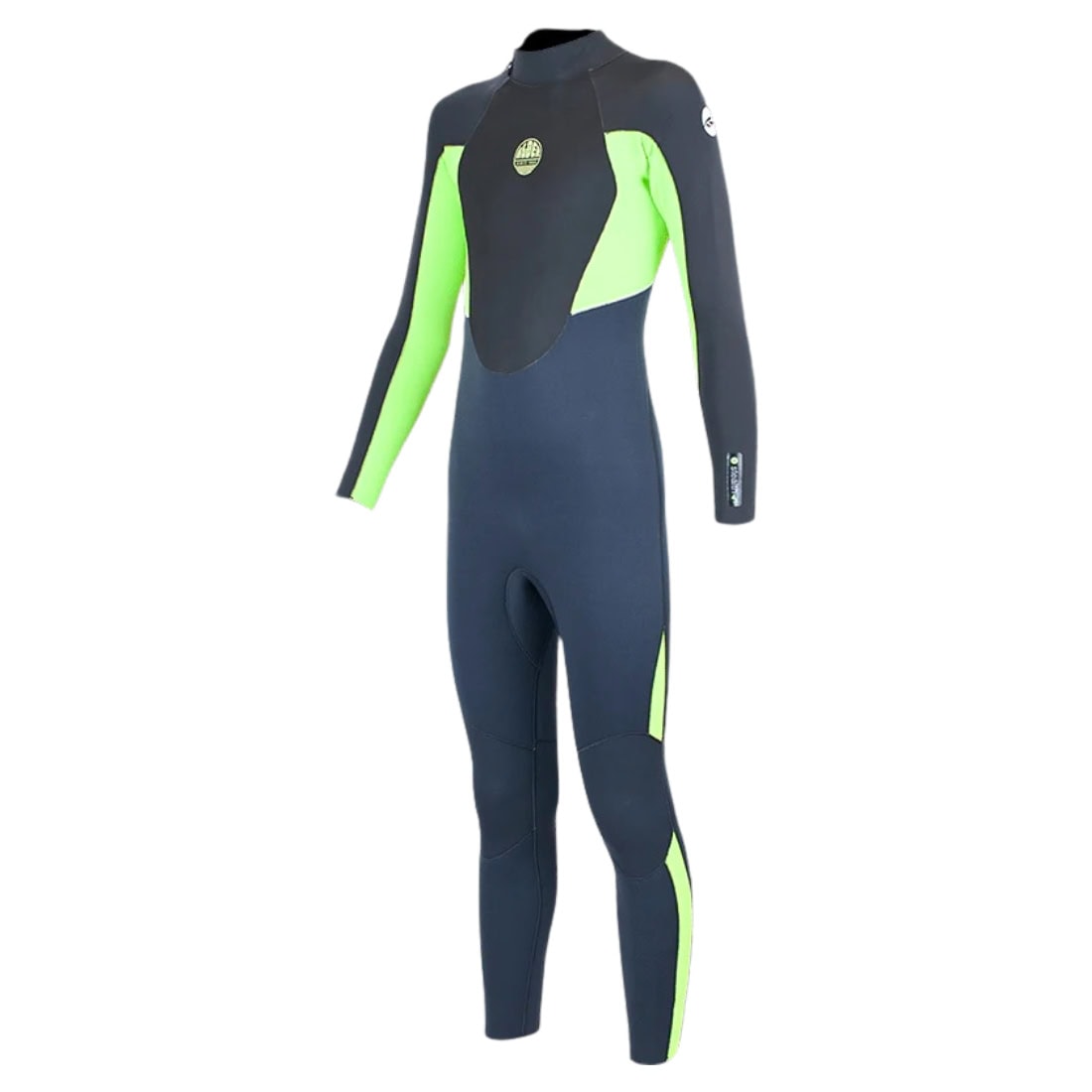 Alder 4/3mm Junior Stealth Kids Wetsuit - Graphite - Kids Full Length Wetsuit by Alder