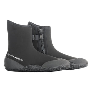 Alder 5mm Edge Zip Wetsuit Boot - Black - Round Toe Wetsuit Boots by Alder